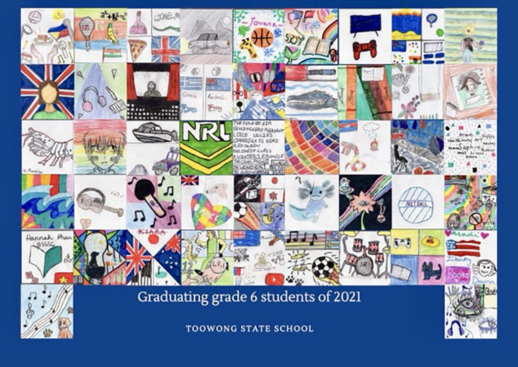 2021 Year 6 cohort departing gift: highly-personalised piece of art embracing the theme “something that means a lot to me”