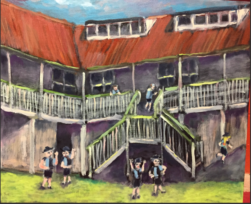 2022 Year 6 cohort departing gift #2: commissioned canvas painting created by Ian Milton and funded by the Hussey family